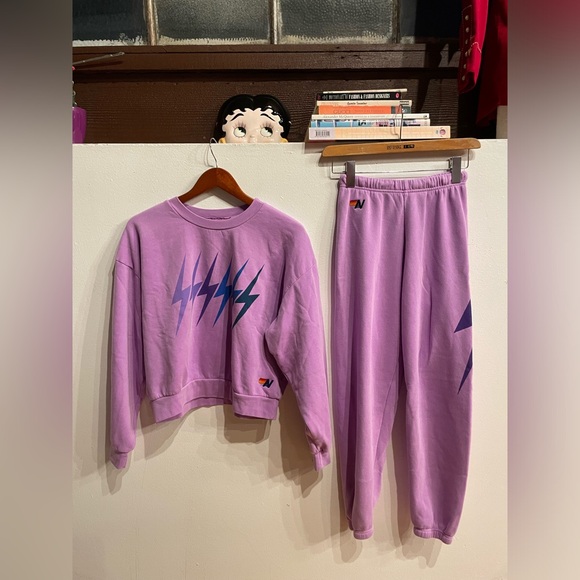 Aviator Nation Sweaters - -Aviator nation Bolt Gradient Collection Tagged "Relaxed Fit" SET